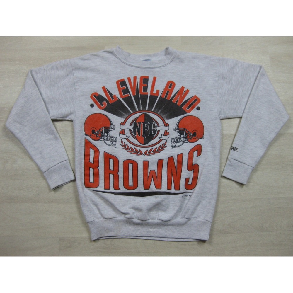 Vintage 90s Cleveland Browns Crewneck Sweatshirt Youth (L) NFL Football Ohio